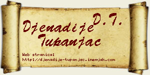 Đenadije Tupanjac vizit kartica